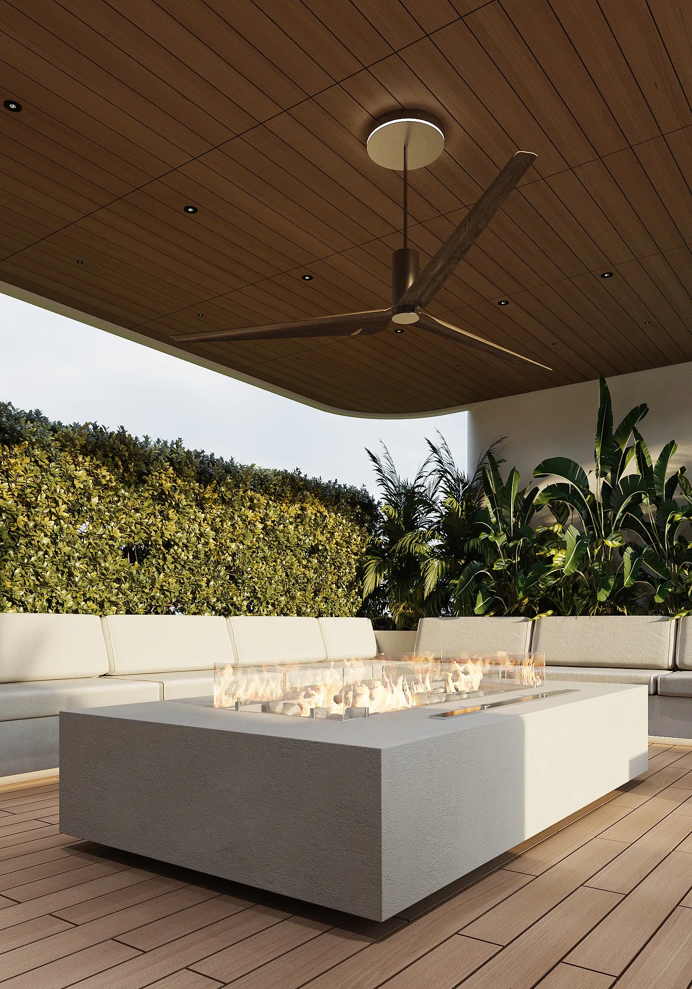 The roof terrace at Alex Villas 4 with its lounge area