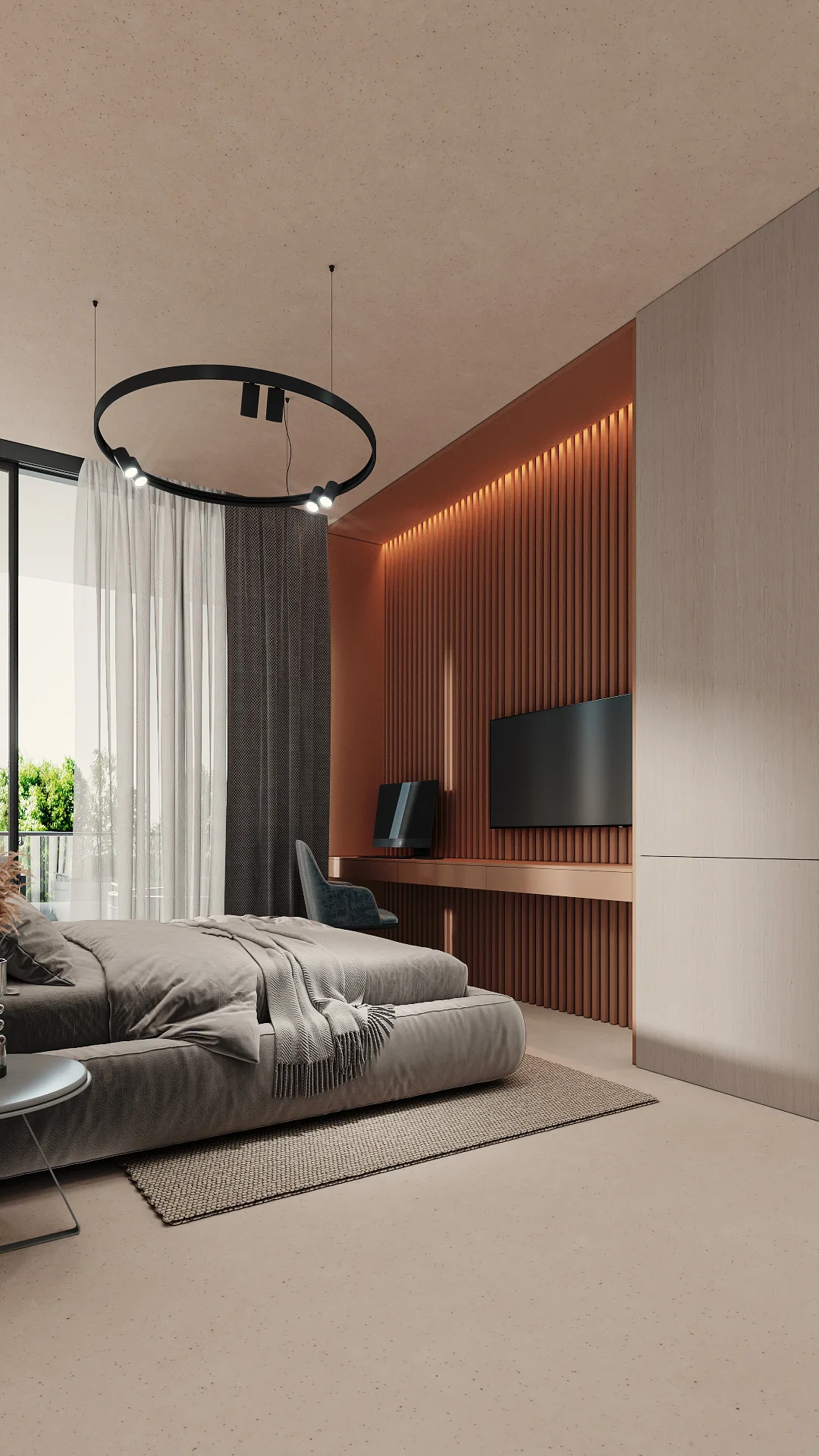 Berawa Villas and Apartments in Bali: an apartment bedroom — SAD studio