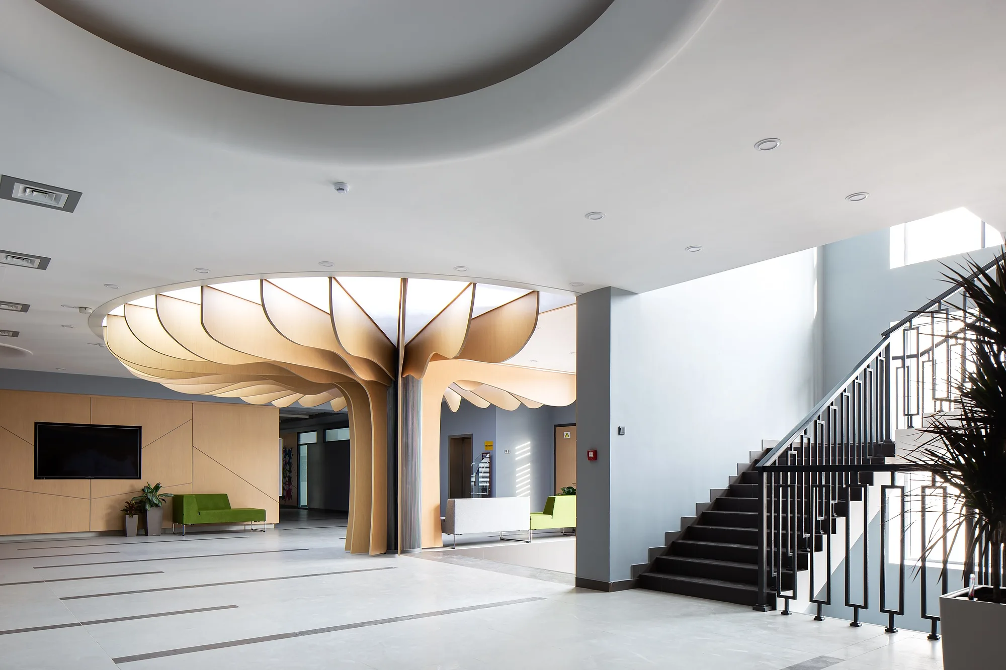 The hall and the stair to the upper floors