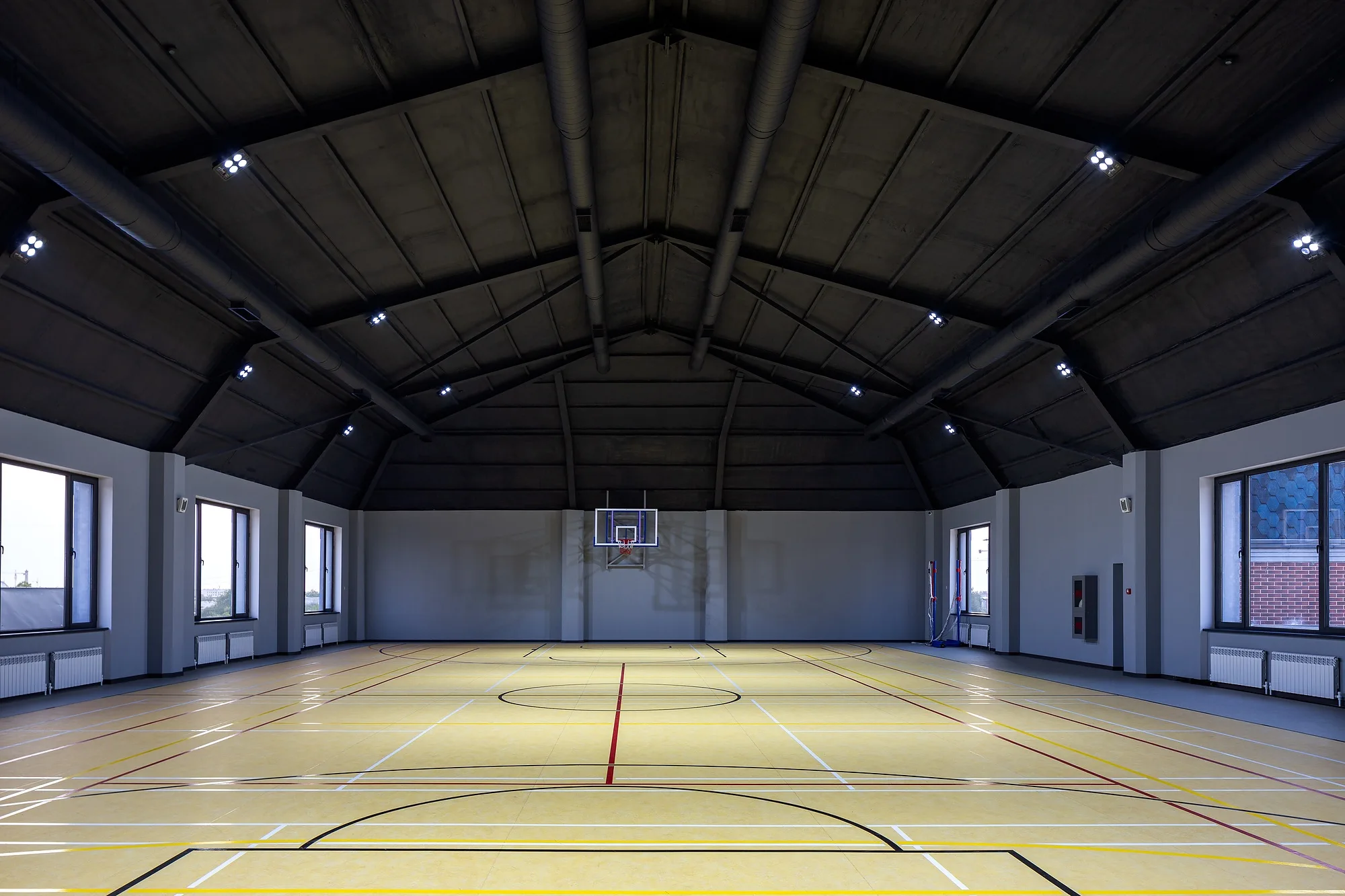 The school sports hall