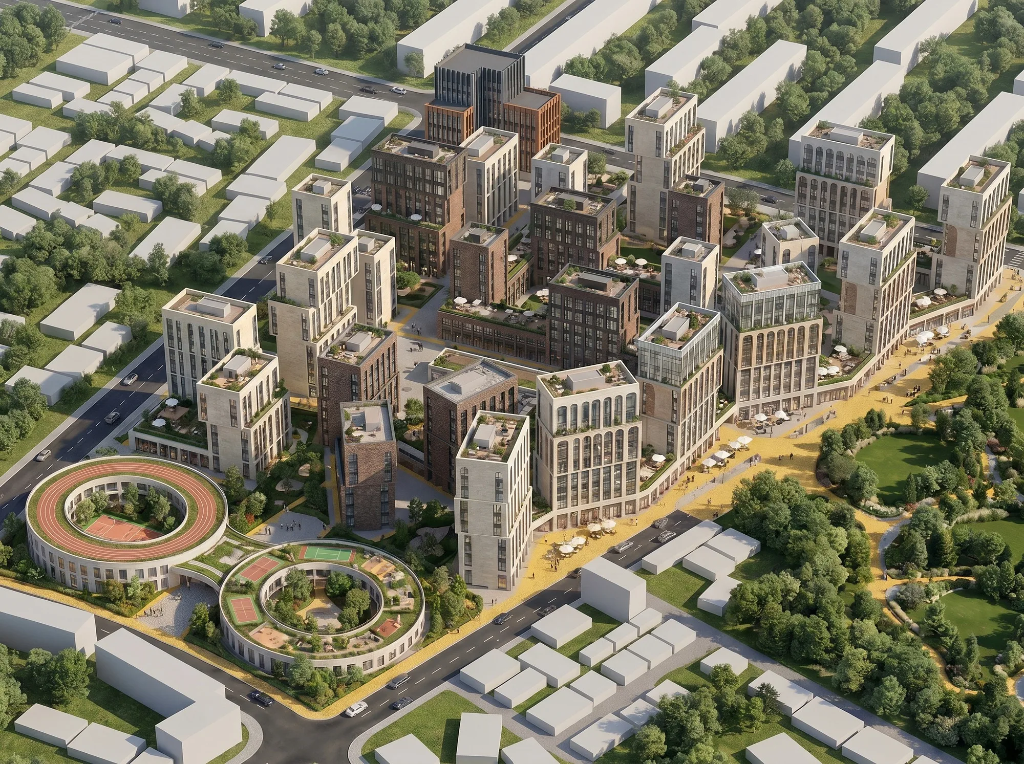 The quarter in the context of central Tashkent