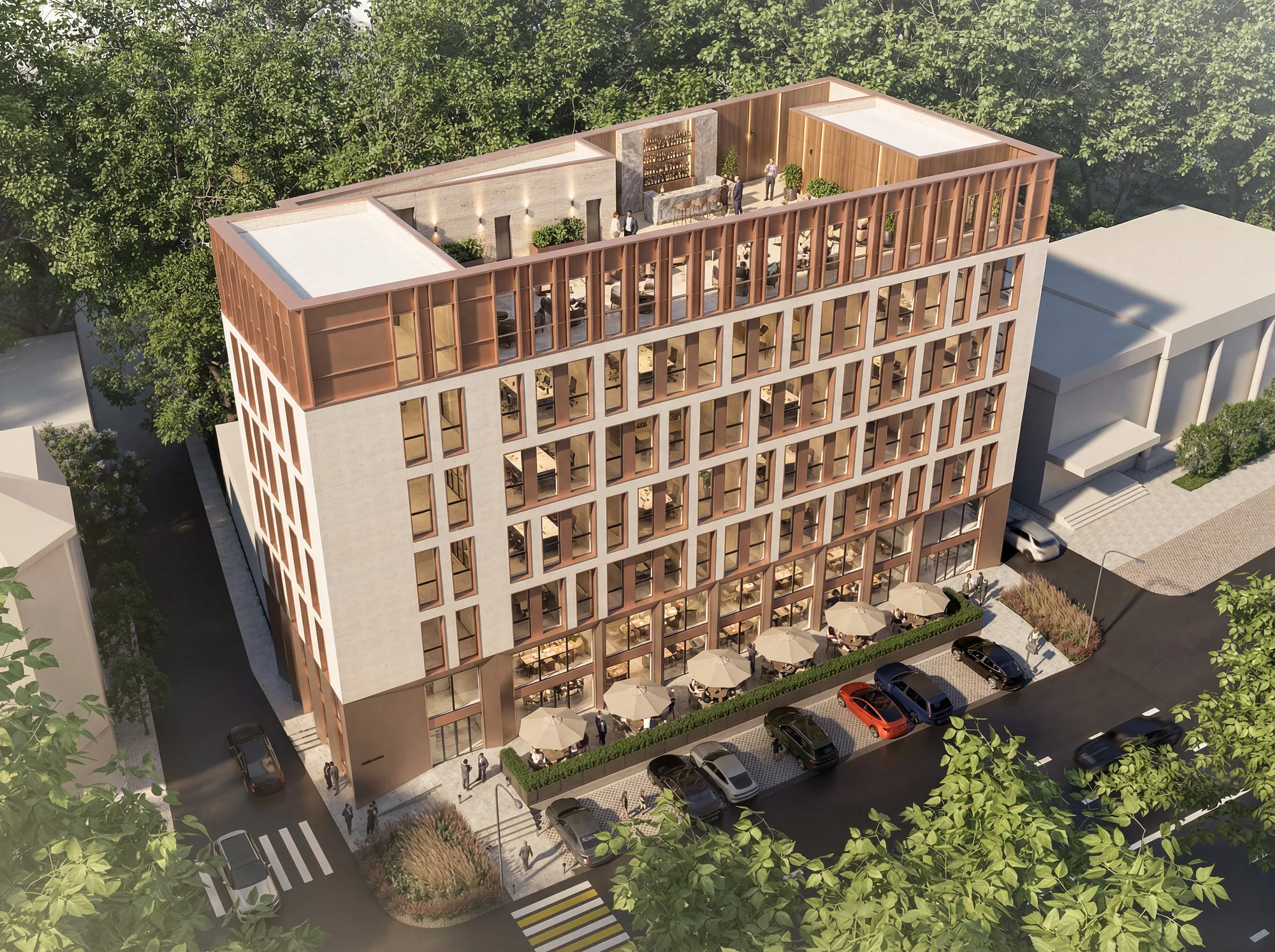 Labzak business centre render: top view — SAD studio