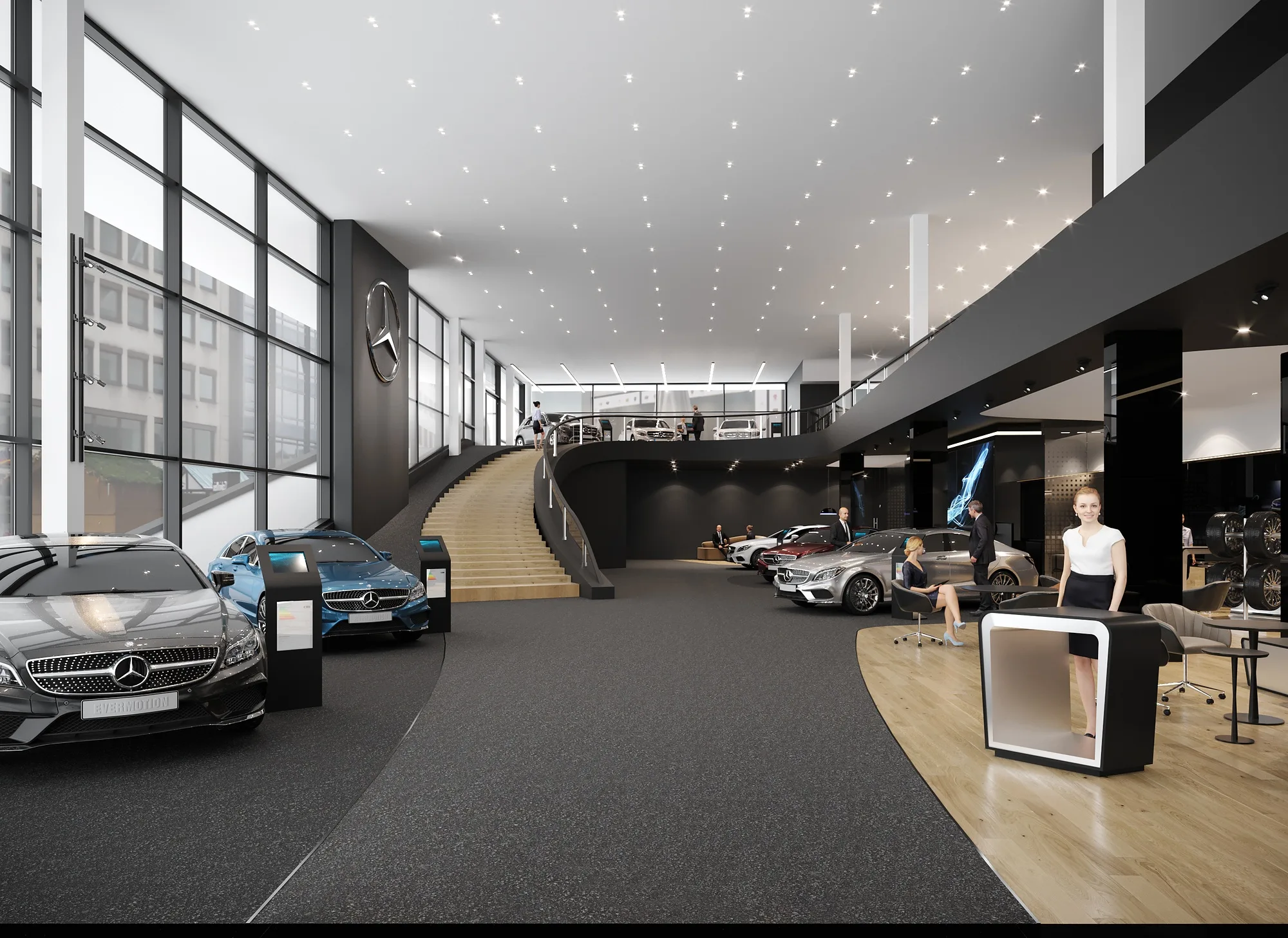 Mercedes-Benz Showroom in Tashkent, 3,200 m²