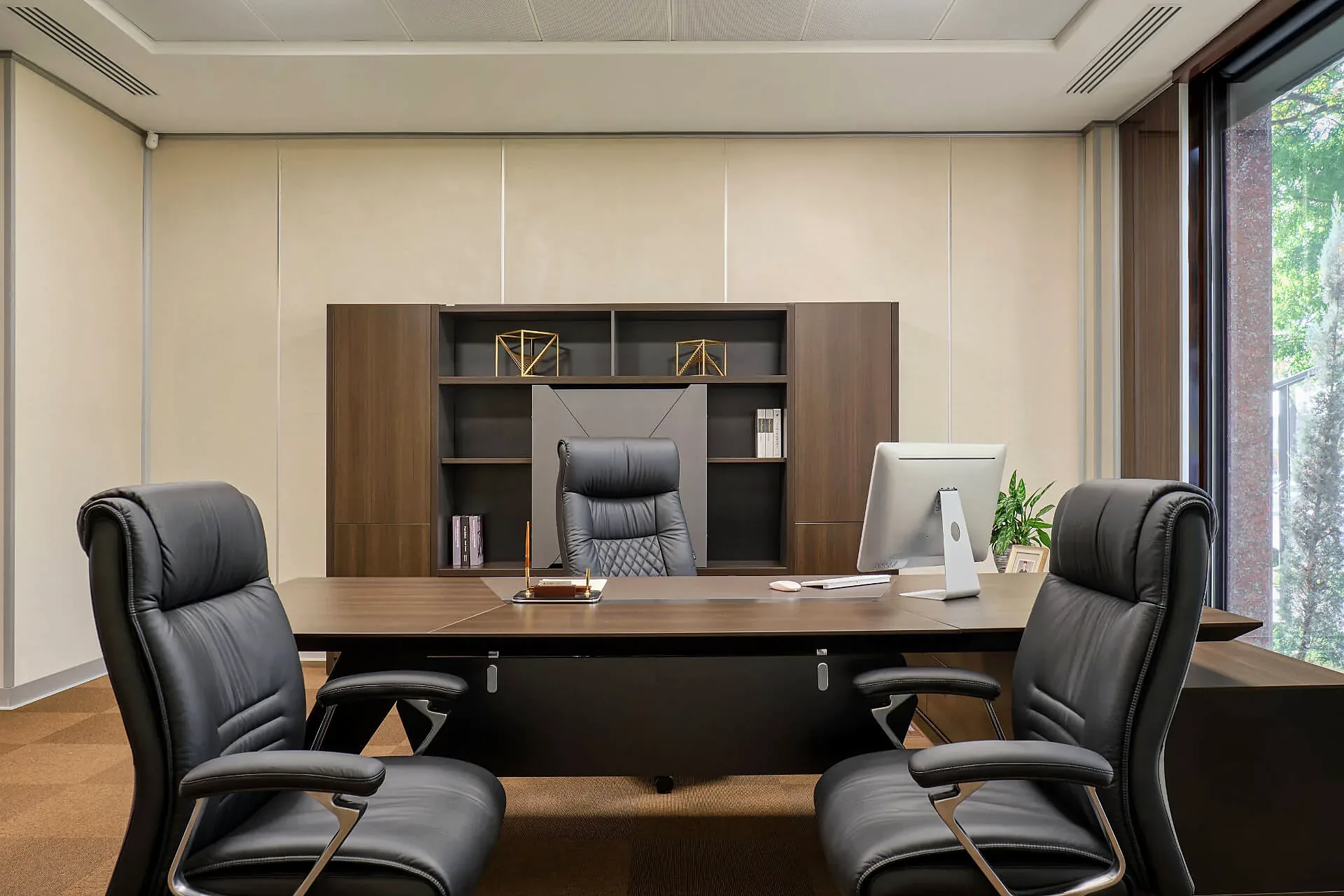 A director's office with its desk