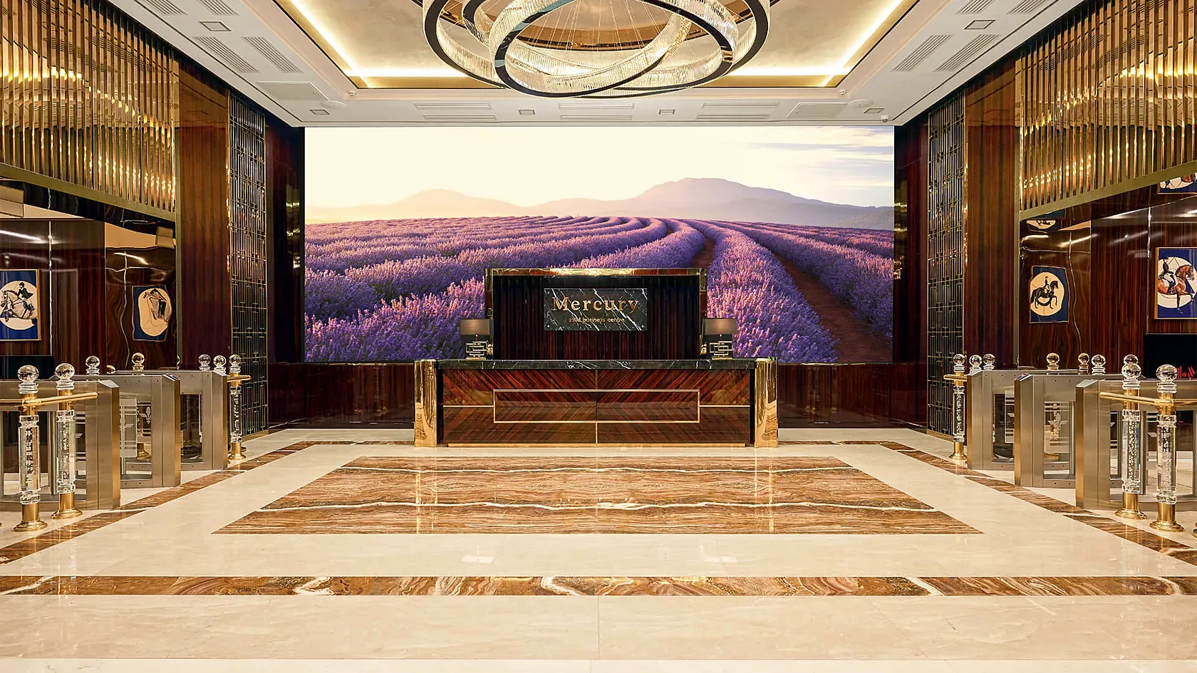 Mercury business centre in Tashkent: the formal lobby