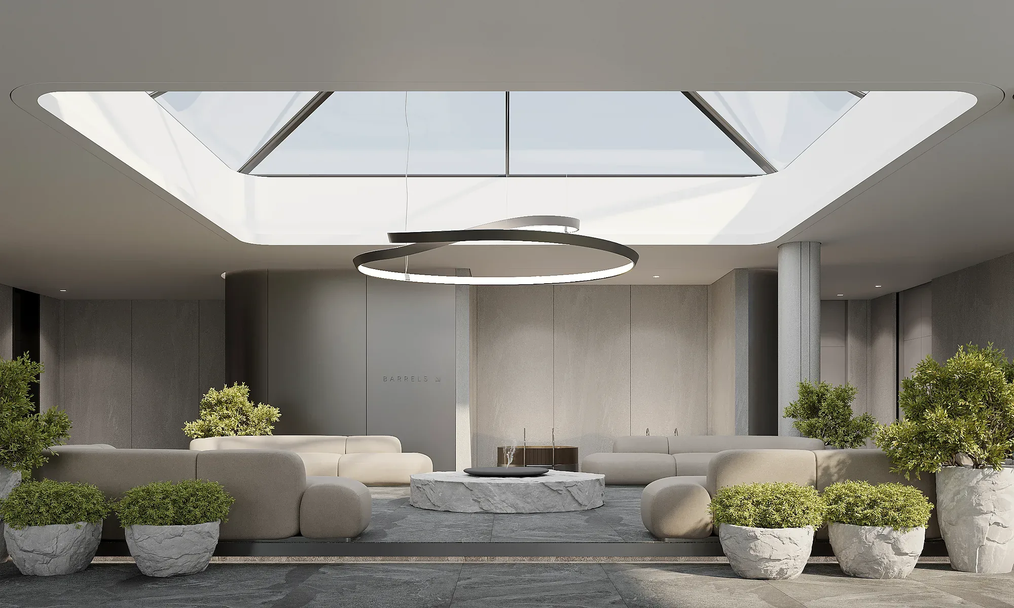 The spa waiting area