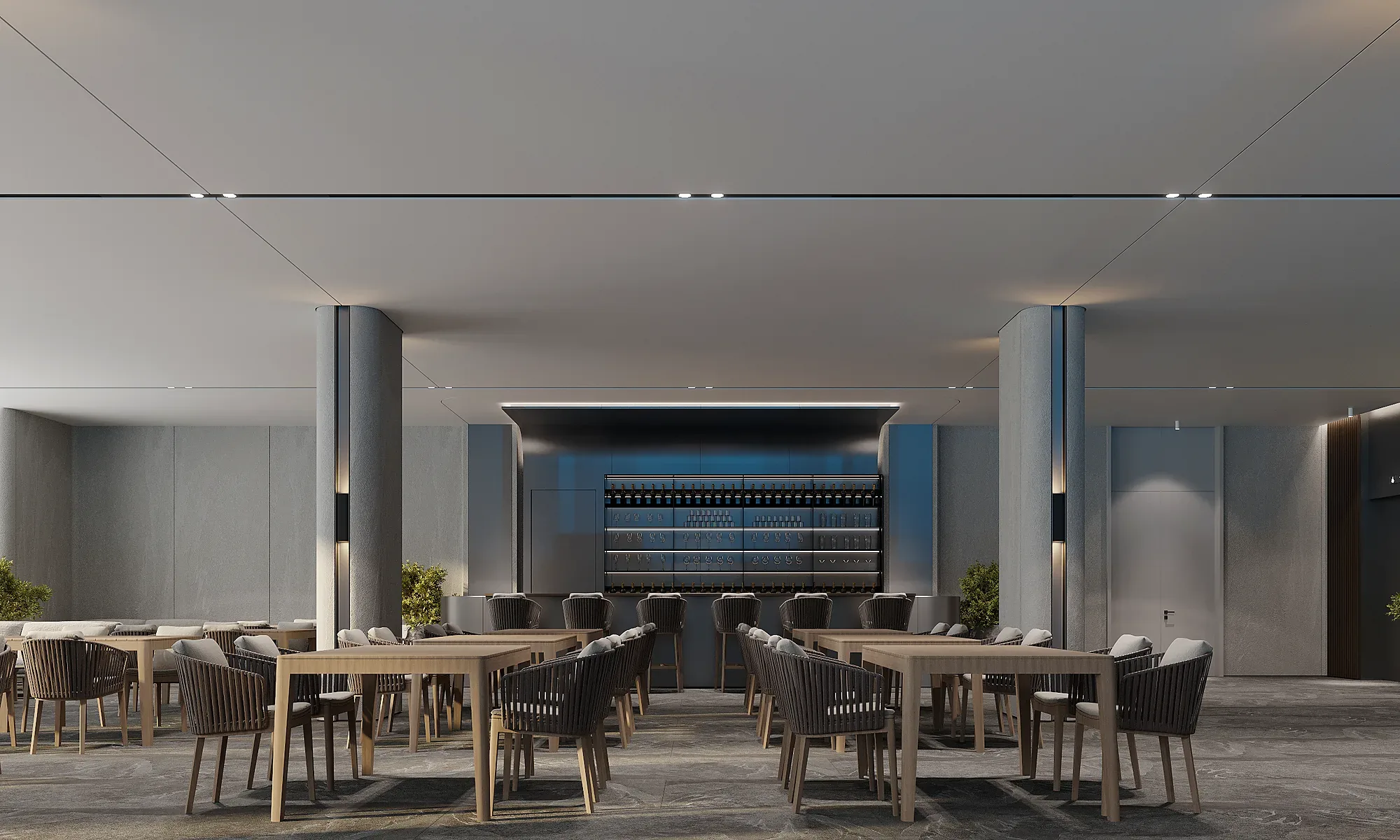 The pool bar on level −2