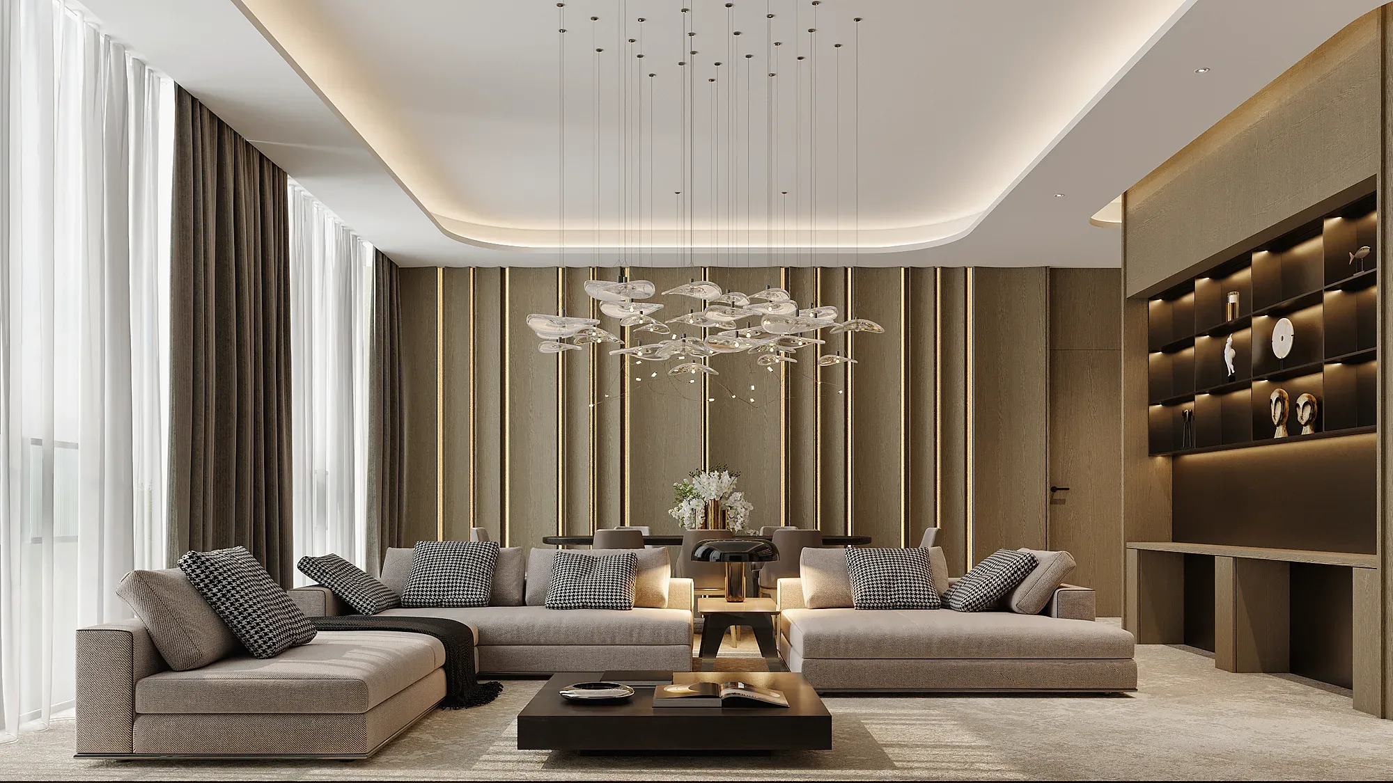 The presidential suite: the dining area