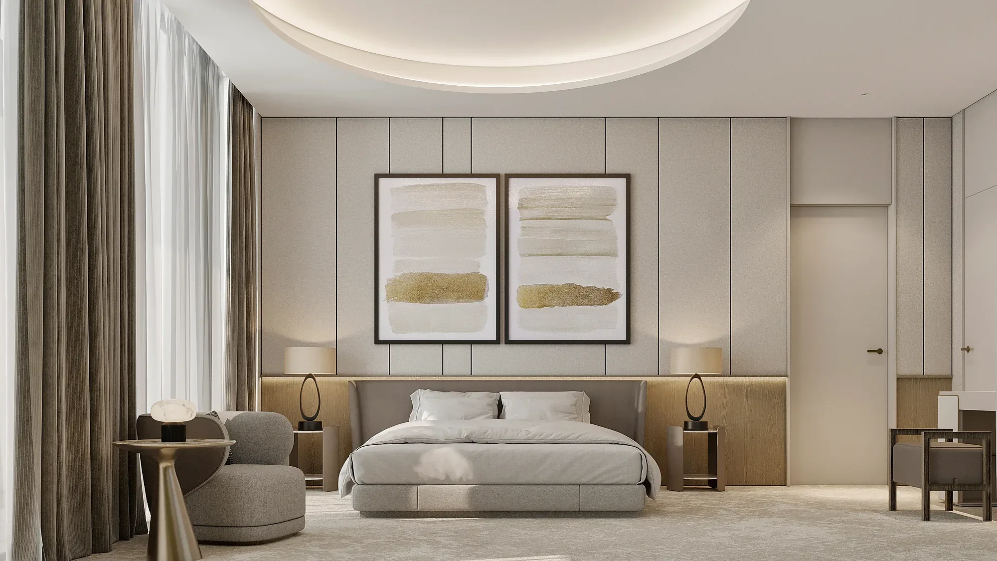 A luxe room: the bedroom