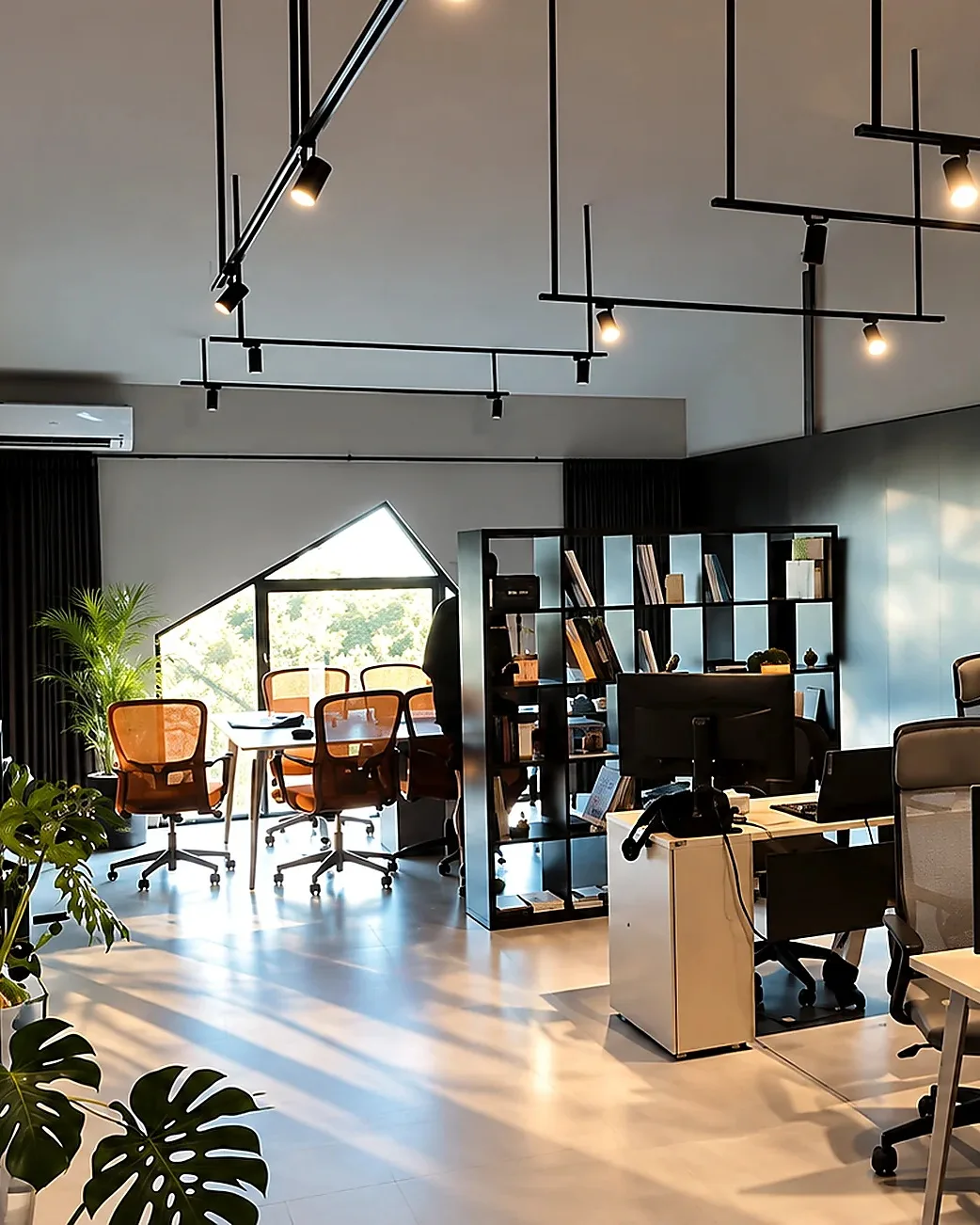 The SAD office on Bali: workstations and meeting area