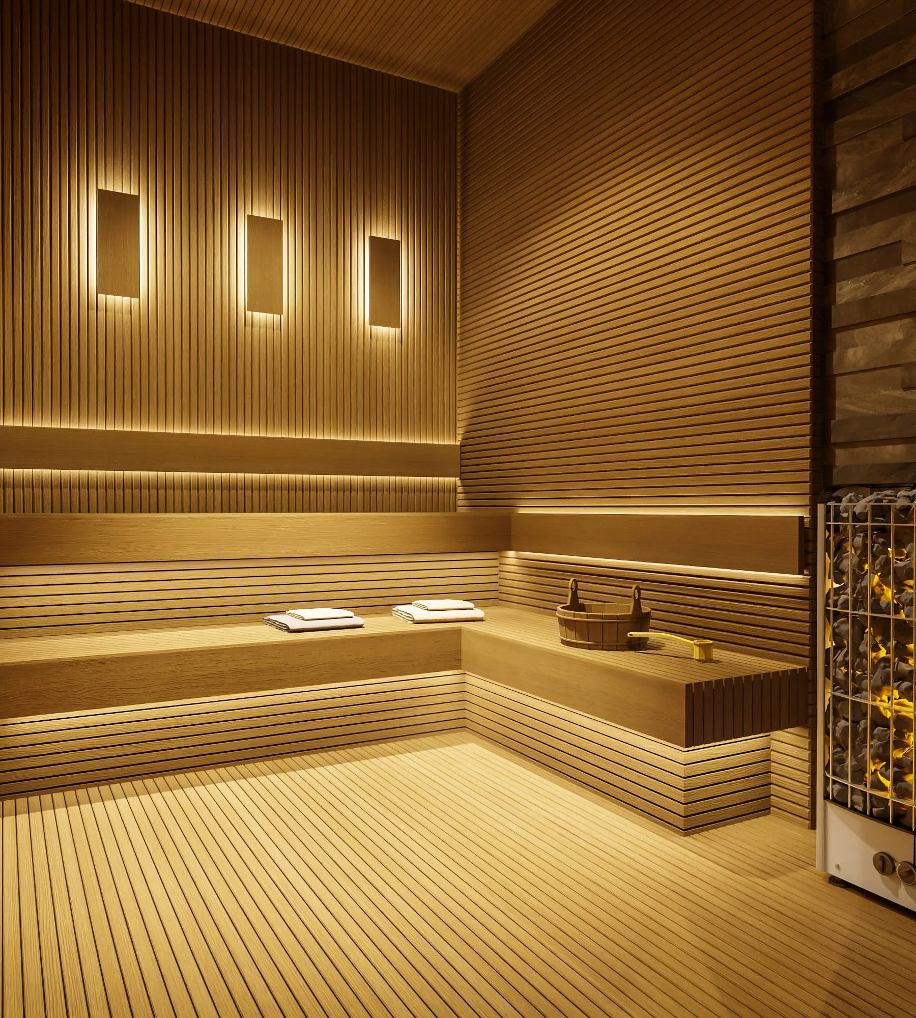 Sagbon hotel in Tashkent: the sauna — SAD studio