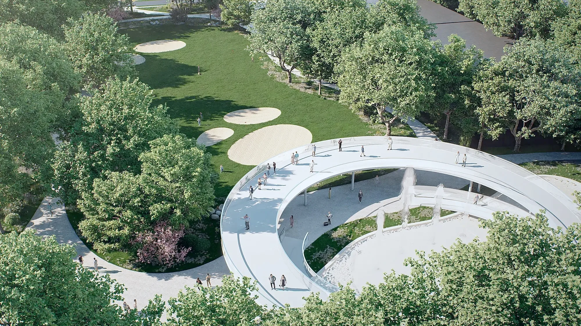 Sheron Park public space: what happens between the buildings