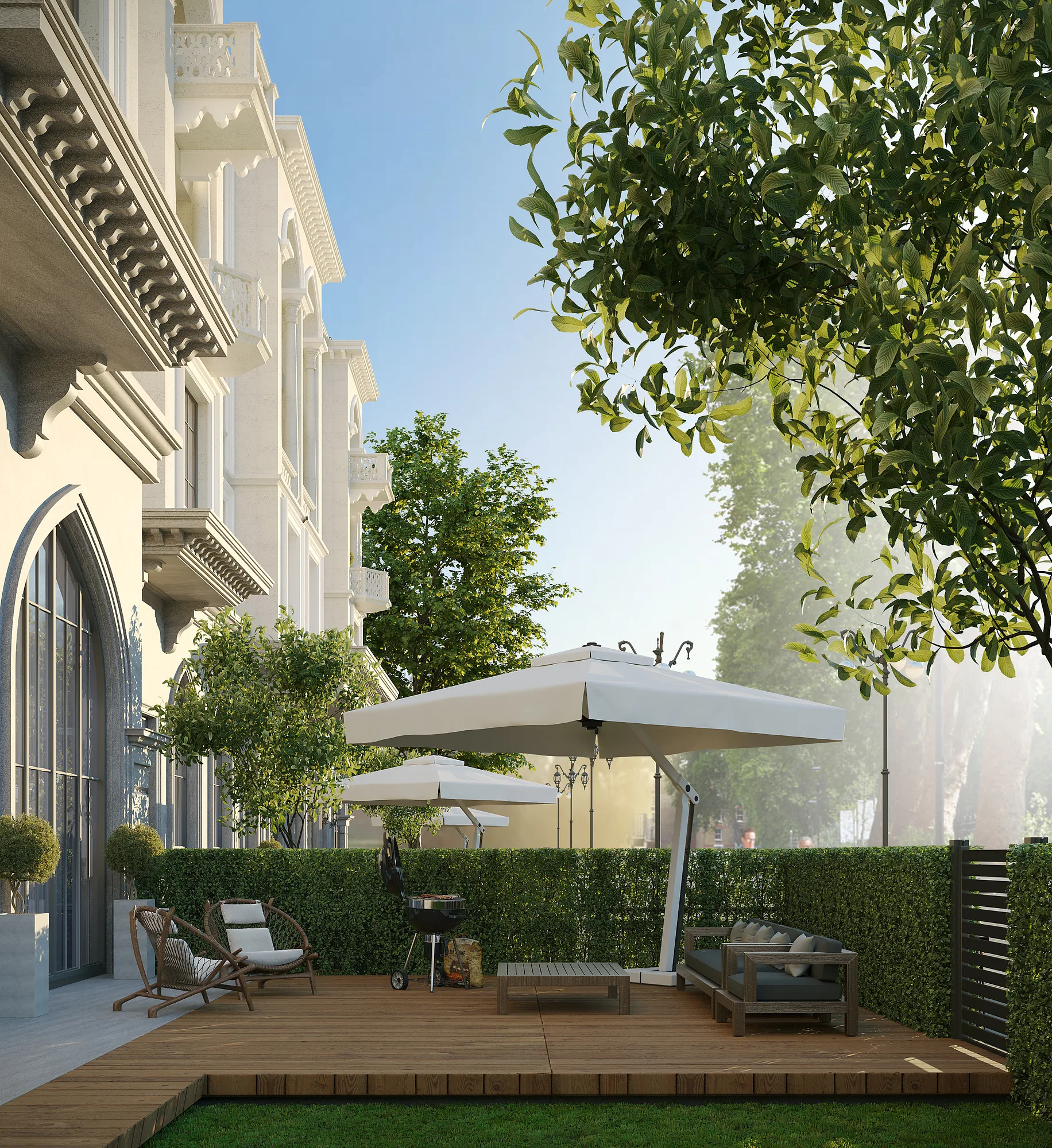 Private apartment terrace in Sheron