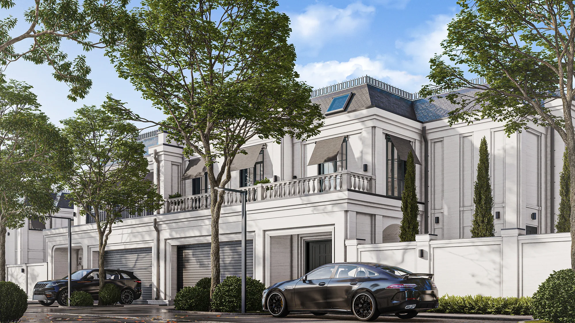 Villa in Sheron: main facade and driveway