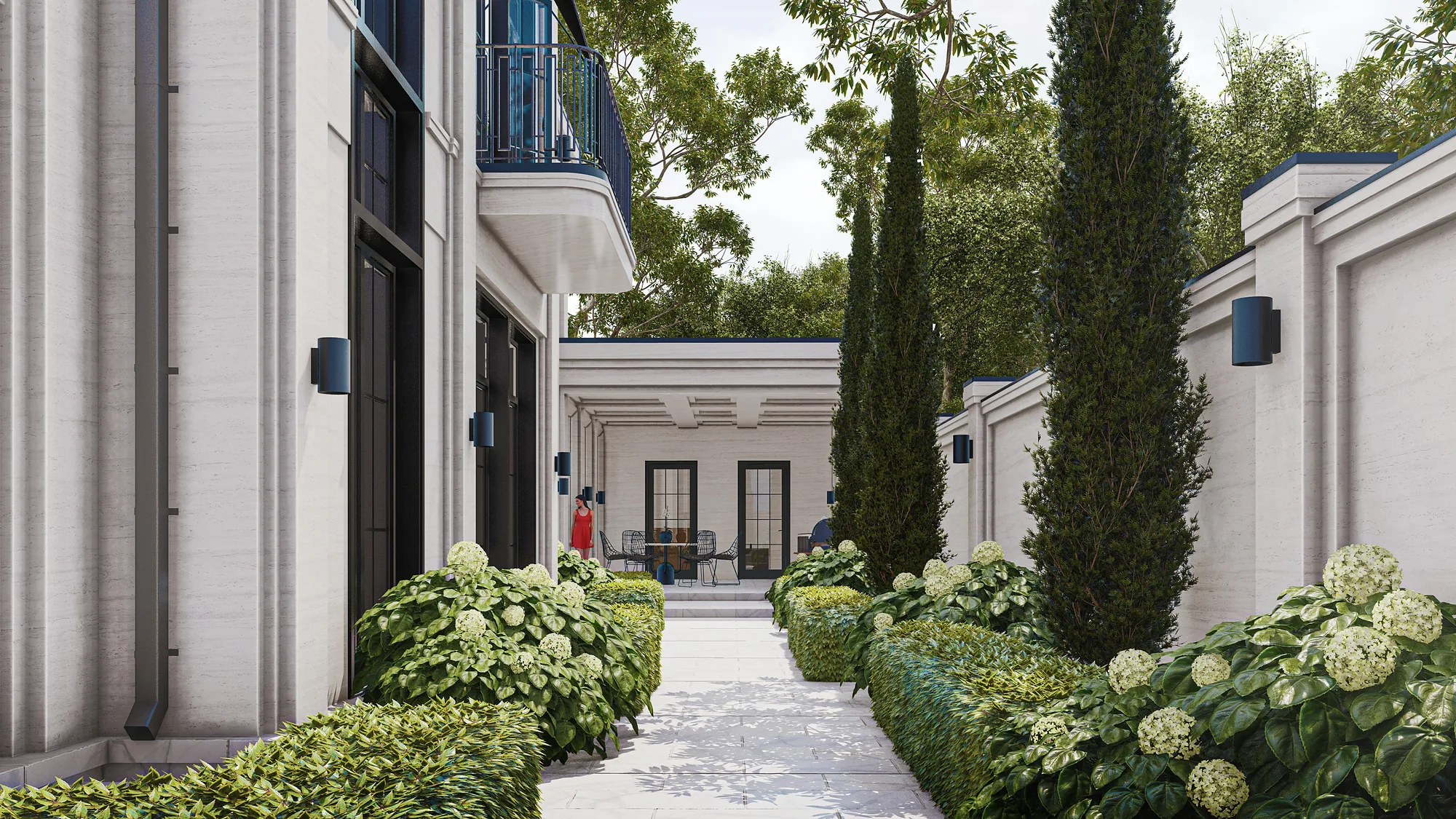 Passage between the Sheron villas