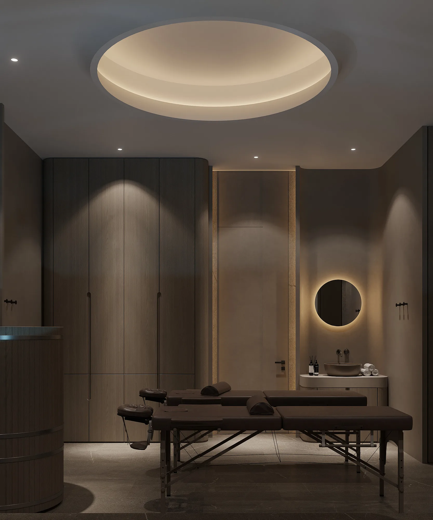 Spa interior render: second VIP suite — SAD studio