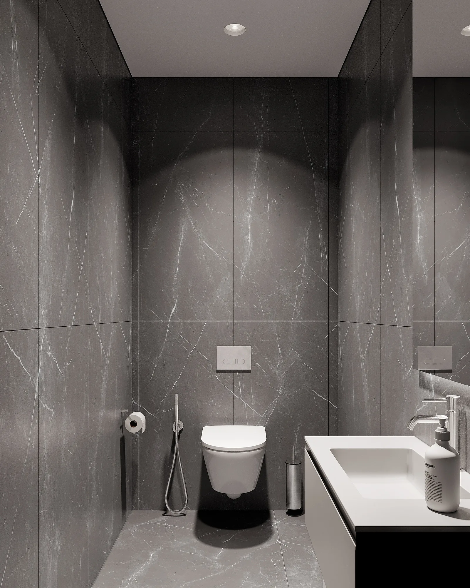 SWIXX office render: washroom — SAD studio