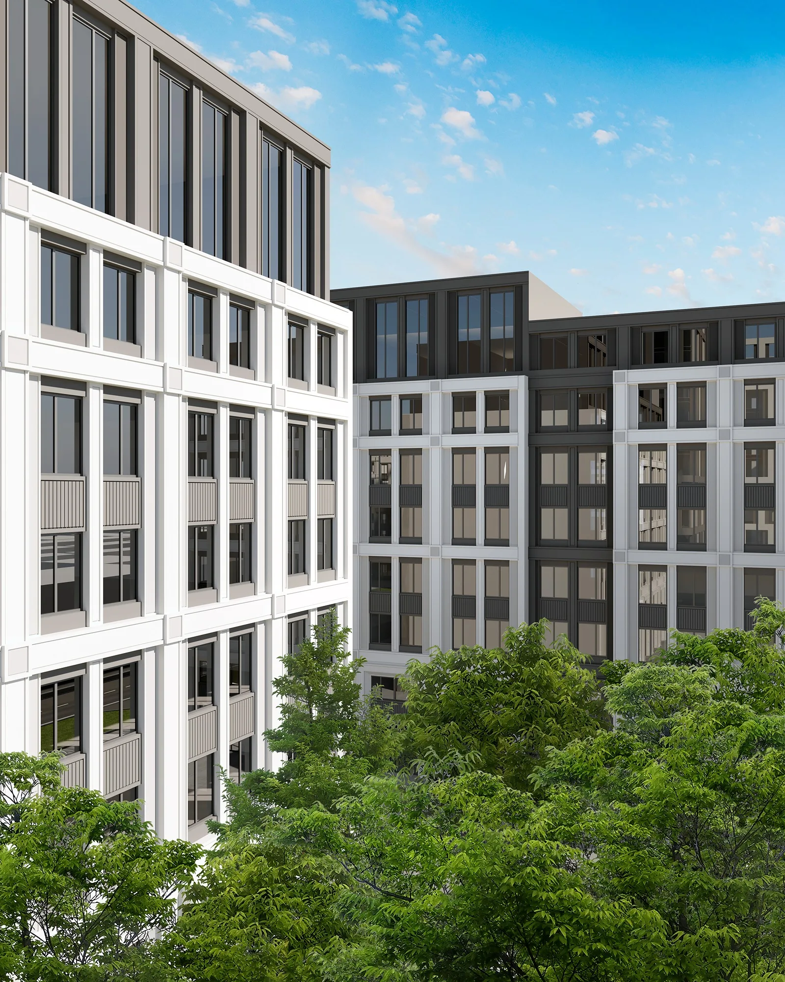 Microdistrict in Tashkent: a residential block with planting — SAD studio