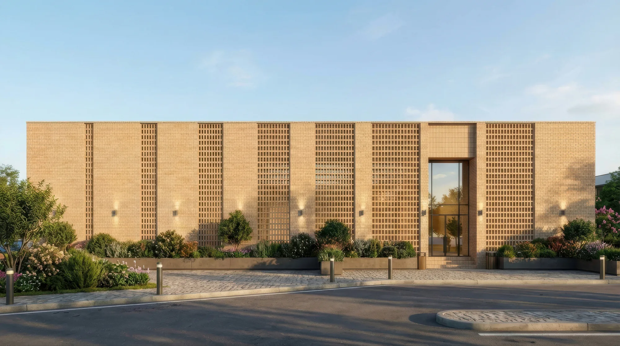 Yangi Namangan mahalla masterplan render: restaurant — SAD studio