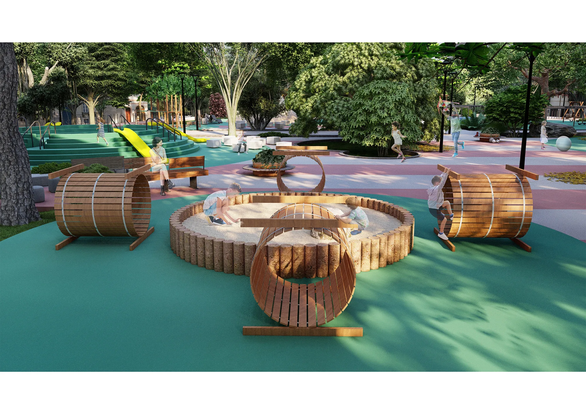 Yunus Rajabi mahalla park render: sandbox — SAD studio
