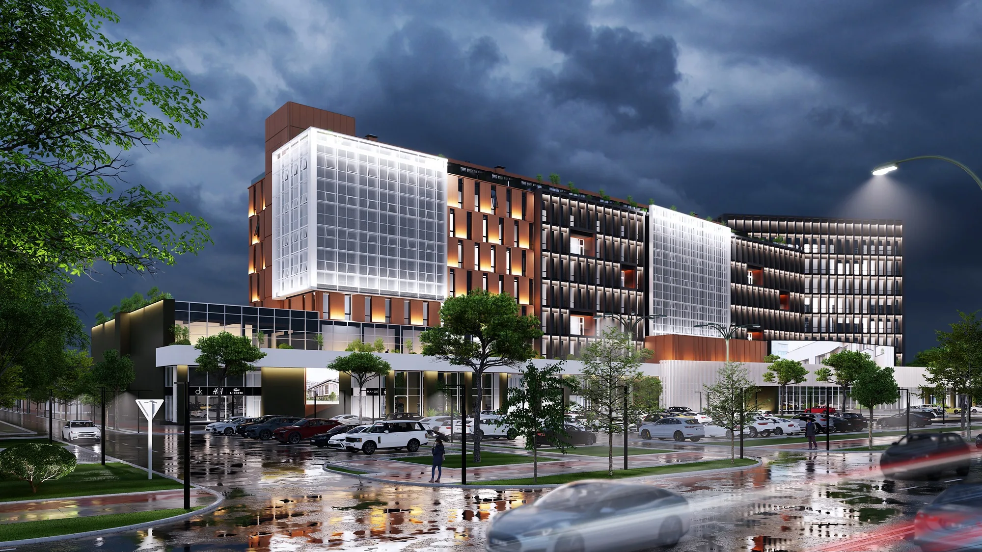 Design visualisation: the evening street perspective